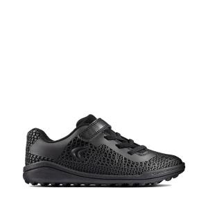 Boys' Clarks Award Swift Kid Sneakers Black | CLK781WDB