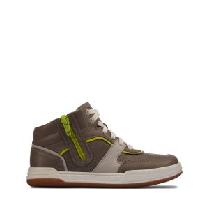 Boys' Clarks Fawn Peak Kid Sneakers Grey | CLK410GXU