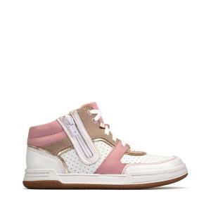 Boys' Clarks Fawn Peak Kid Sneakers Light Pink | CLK672VQA