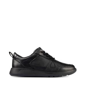 Boys' Clarks Scape Track Kid Sneakers Black | CLK678VXE