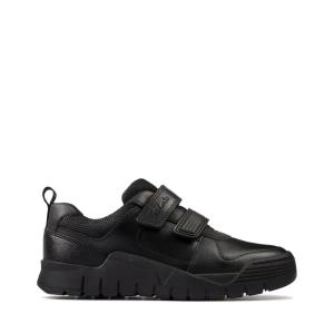 Boys' Clarks Scooter Speed Kid Sneakers Black | CLK478YBC