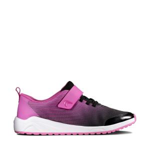 Girls' Clarks Aeon Pace Youth Sneakers Pink | CLK296DFW