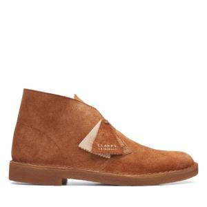 Men's Clarks Desert Boot Classic Desert Boots Ginger Hairy Sde | CLK178FWD