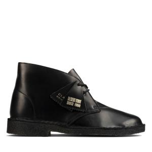 Men's Clarks Desert Boot Desert Boots Black | CLK650RXW