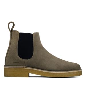 Men's Clarks Desert Chelsea 2 Chelsea Boots Grey | CLK851BFA