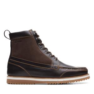 Men's Clarks Durston Hi Originals Boots Dark Brown | CLK623GJI