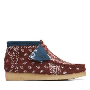 Men's Clarks Wallabee Casual Boots Brick | CLK634KTS