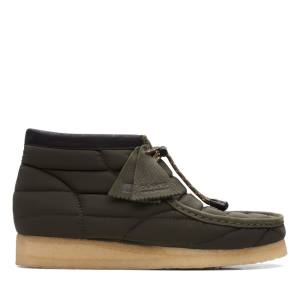 Men's Clarks Wallabee Casual Boots Khaki | CLK016ODV