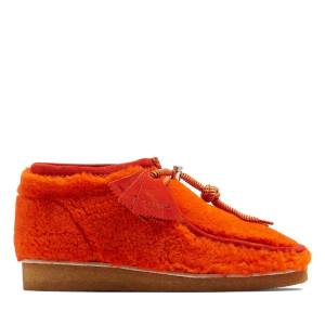 Men's Clarks Wallabee Casual Boots Orange | CLK498XOQ