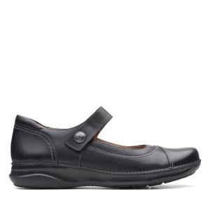 Women's Clarks Appley Walk Flat Shoes Black | CLK914WGB