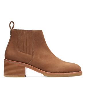 Women's Clarks Cologne Top Ankle Boots Light Brown | CLK378UWC