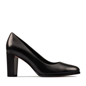 Women's Clarks Kaylin Cara 2 Heels Shoes Black | CLK823HBI