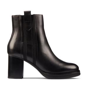 Women's Clarks Mable Easy Heeled Boots Black | CLK739HPF