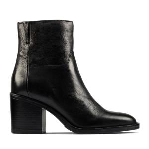 Women's Clarks Mascarpone 2 Go Heeled Boots Black | CLK395NSJ