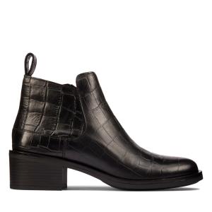 Women's Clarks Memi Zip Ankle Boots Black | CLK625UWE