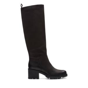 Women's Clarks Odollo Hi Knee-high Boots Black | CLK268DNZ