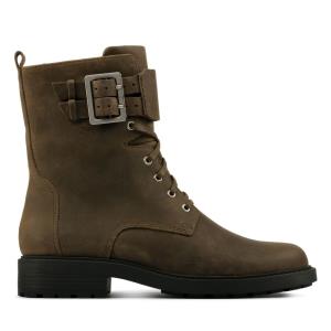 Women's Clarks Orinoco 2 Lace Ankle Boots Dark Olive | CLK867UHJ