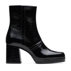 Women's Clarks Pique Zip Ankle Boots Black | CLK729MTP