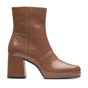 Women's Clarks Pique Zip Ankle Boots Light Brown | CLK280LUI