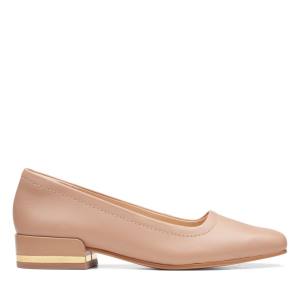 Women's Clarks Seren 30 Court Heels Shoes Beige | CLK945AIQ