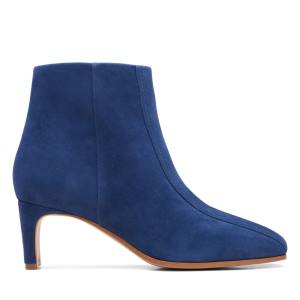 Women's Clarks Seren 55 Top Ankle Boots Blue | CLK896SJU