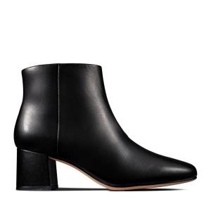 Women's Clarks Sheer Flora Ankle Boots Black | CLK469GUH