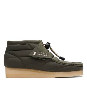 Women's Clarks Wallabee Casual Boots Olive | CLK074FVM