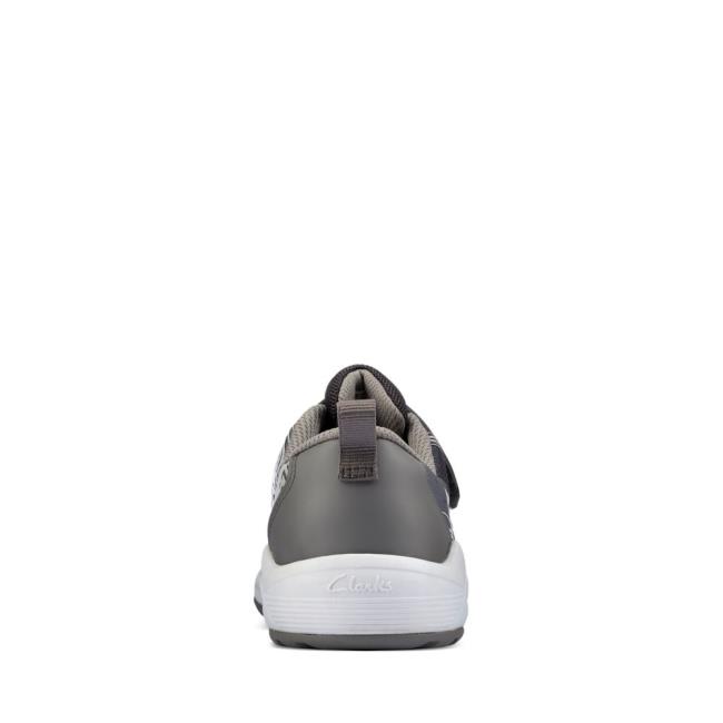 Boys' Clarks Aeon Pace Kid Sneakers Grey | CLK914TPR