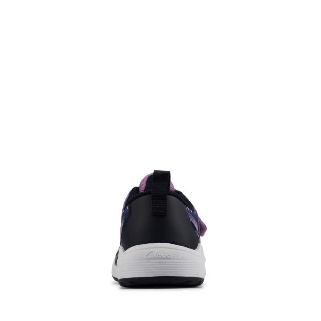 Boys' Clarks Aeon Pace Youth Sneakers Purple | CLK267KIE