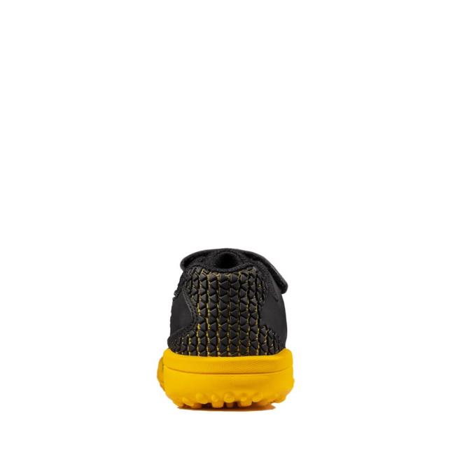 Boys' Clarks Award Swift Kid Sneakers Black / Yellow | CLK675XJH