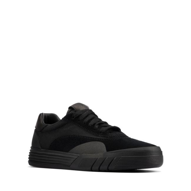 Boys' Clarks Cica Youth Sneakers Black | CLK104ZPR