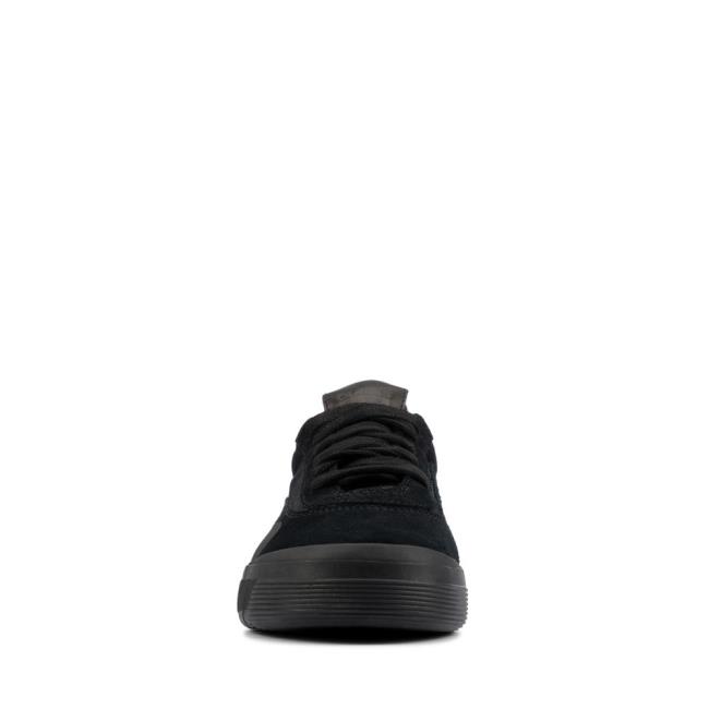 Boys' Clarks Cica Youth Sneakers Black | CLK104ZPR