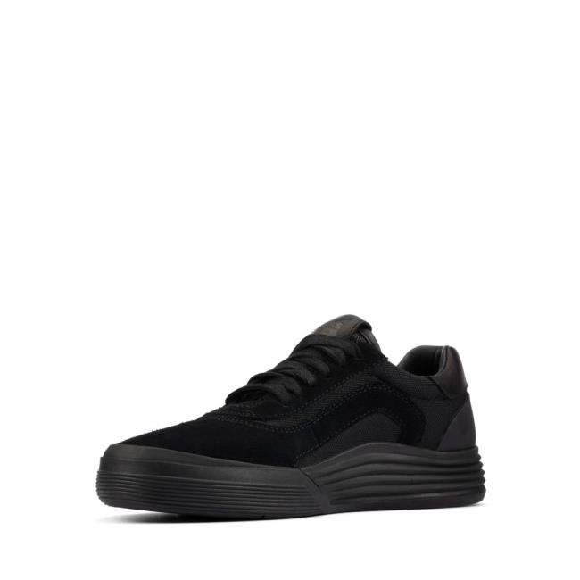 Boys' Clarks Cica Youth Sneakers Black | CLK104ZPR