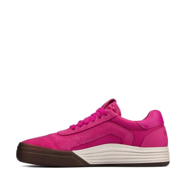 Boys' Clarks Cica Youth Sneakers Pink | CLK296WIK