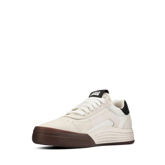 Boys' Clarks Cica Youth Sneakers White | CLK813LYP