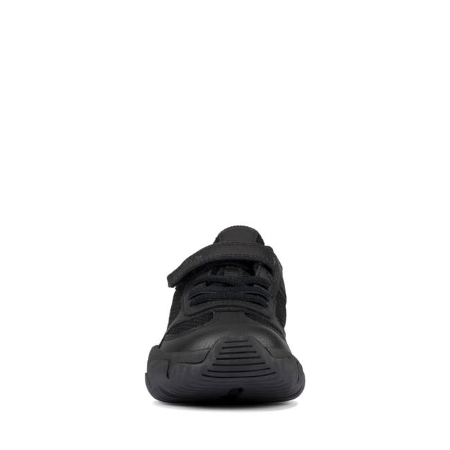 Boys' Clarks Kuju Run Kid Sneakers Black | CLK489JKX