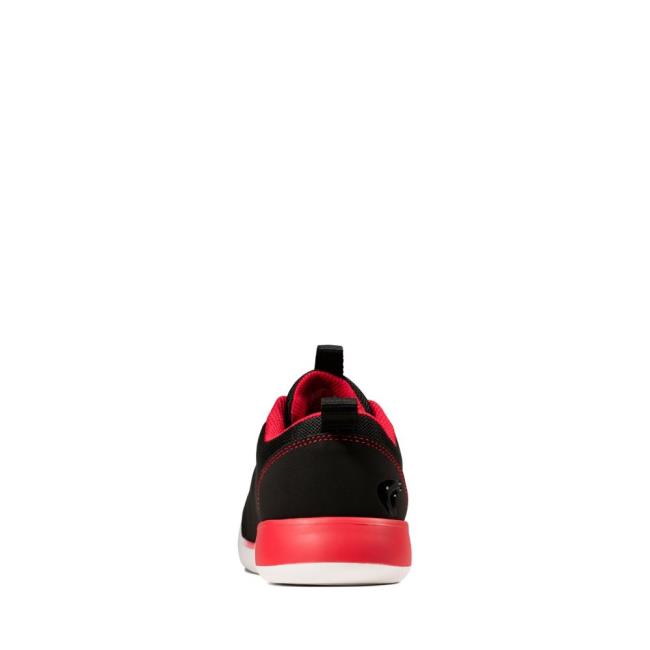 Boys' Clarks Suburb Spark Kid Sneakers Black | CLK609RJP