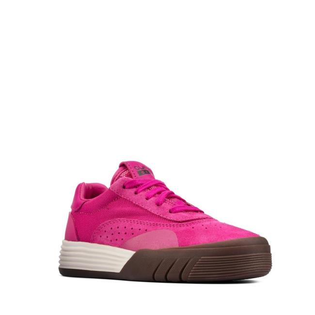 Girls' Clarks Cica Kid Sneakers Pink | CLK306SNH