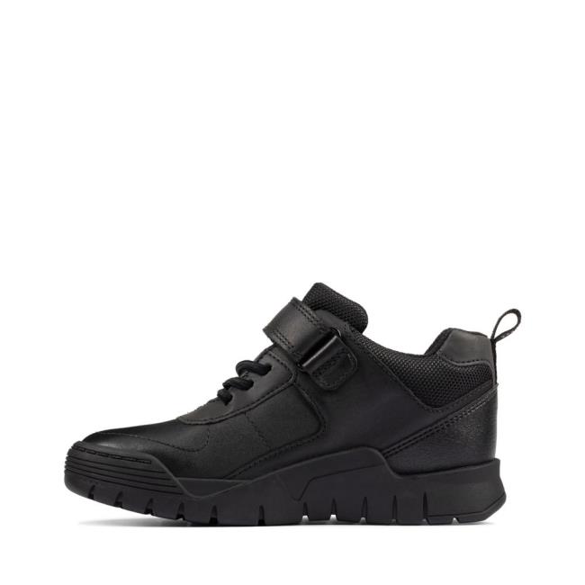 Girls' Clarks Scooter Up GORE-TEX Kid Originals Boots Black | CLK710LFW