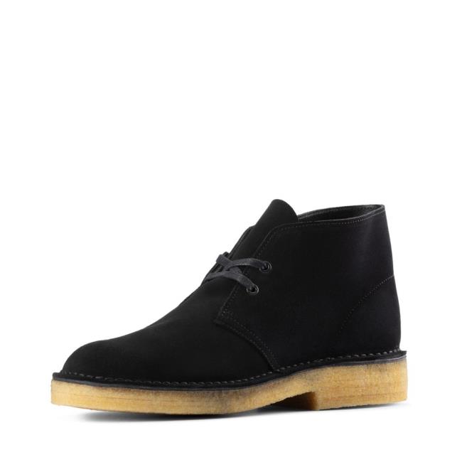 Men's Clarks Desert Boot 221 Originals Boots Black | CLK769VYI