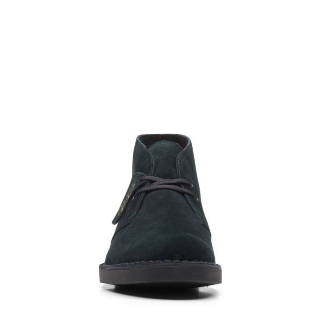 Men's Clarks Desert Boot Classic Evo Desert Boots Black Suede | CLK794ZGW