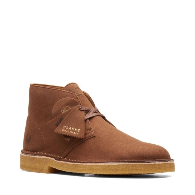 Men's Clarks Desert Boot Originals Boots Brown | CLK389BDG