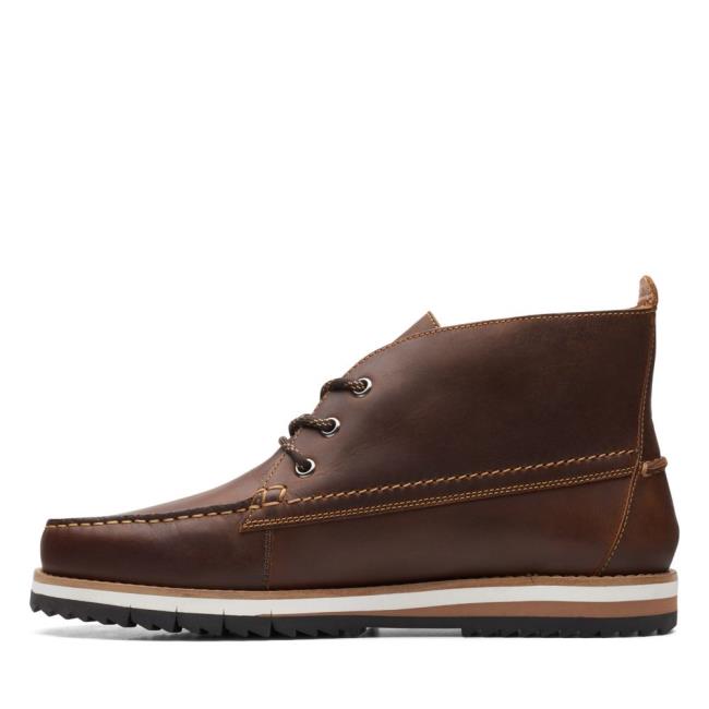 Men's Clarks Durston Mid Originals Boots Brown | CLK291IAY