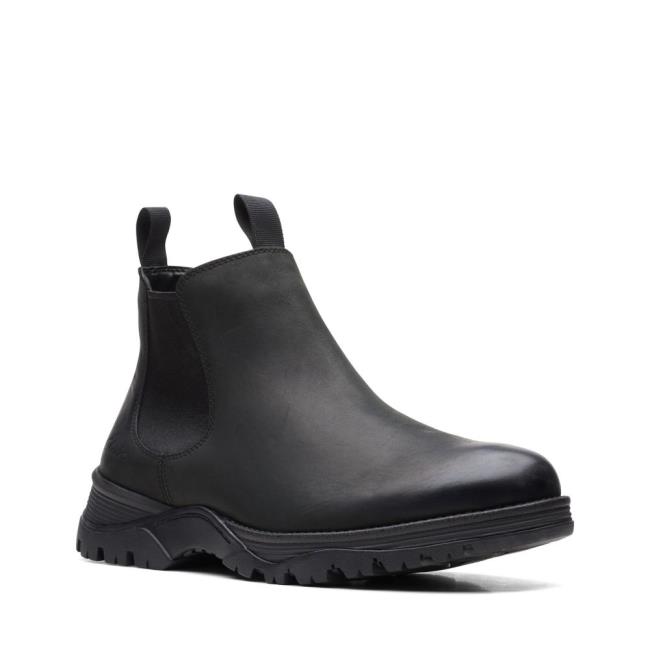 Men's Clarks Topton Chelsea Originals Boots Black | CLK632AQW