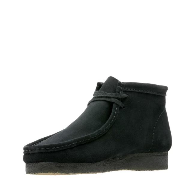 Men's Clarks Wallabee Boot Originals Boots Black | CLK256KXS