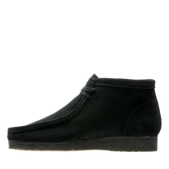 Men's Clarks Wallabee Boot Originals Boots Black | CLK256KXS