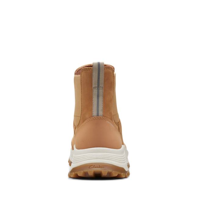 Women's Clarks ATL Trek Up Waterproof Ankle Boots Light Brown | CLK952NFC