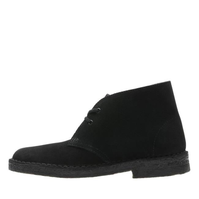 Women's Clarks Desert Boot Ankle Boots Black | CLK740WEY