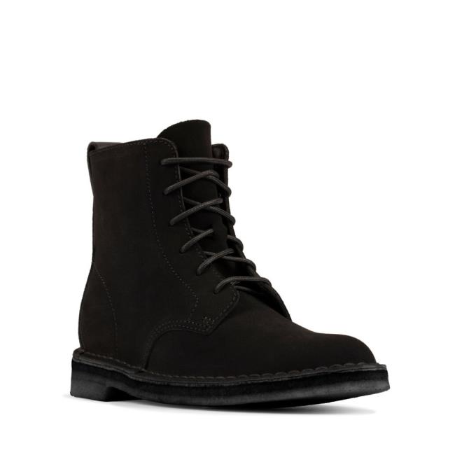 Women's Clarks Desert Mali Ankle Boots Black | CLK012ZTA