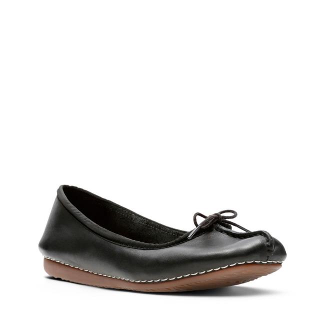 Women's Clarks Freckle Ice Black Shoes Black | CLK379TLK